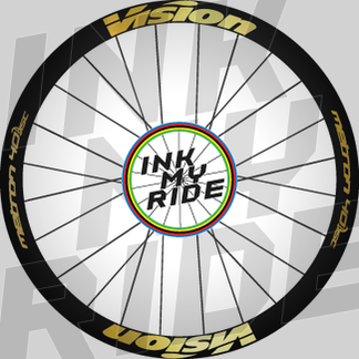Vision Metron 40 Disc Custom Wheel Decals stickers kit InkMyRide